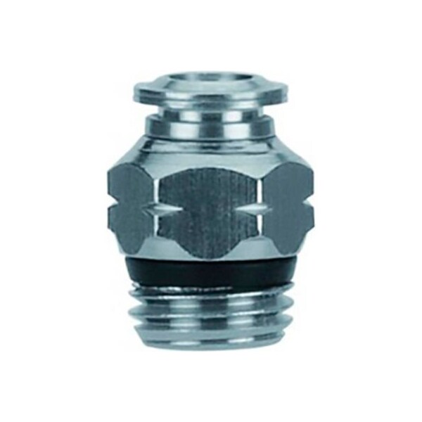 Alpha Technologies Aignep USA Straight Male Stainless Steel 6mm Tube x 1/4" Swift-Fit 60005-6-1/4 - main